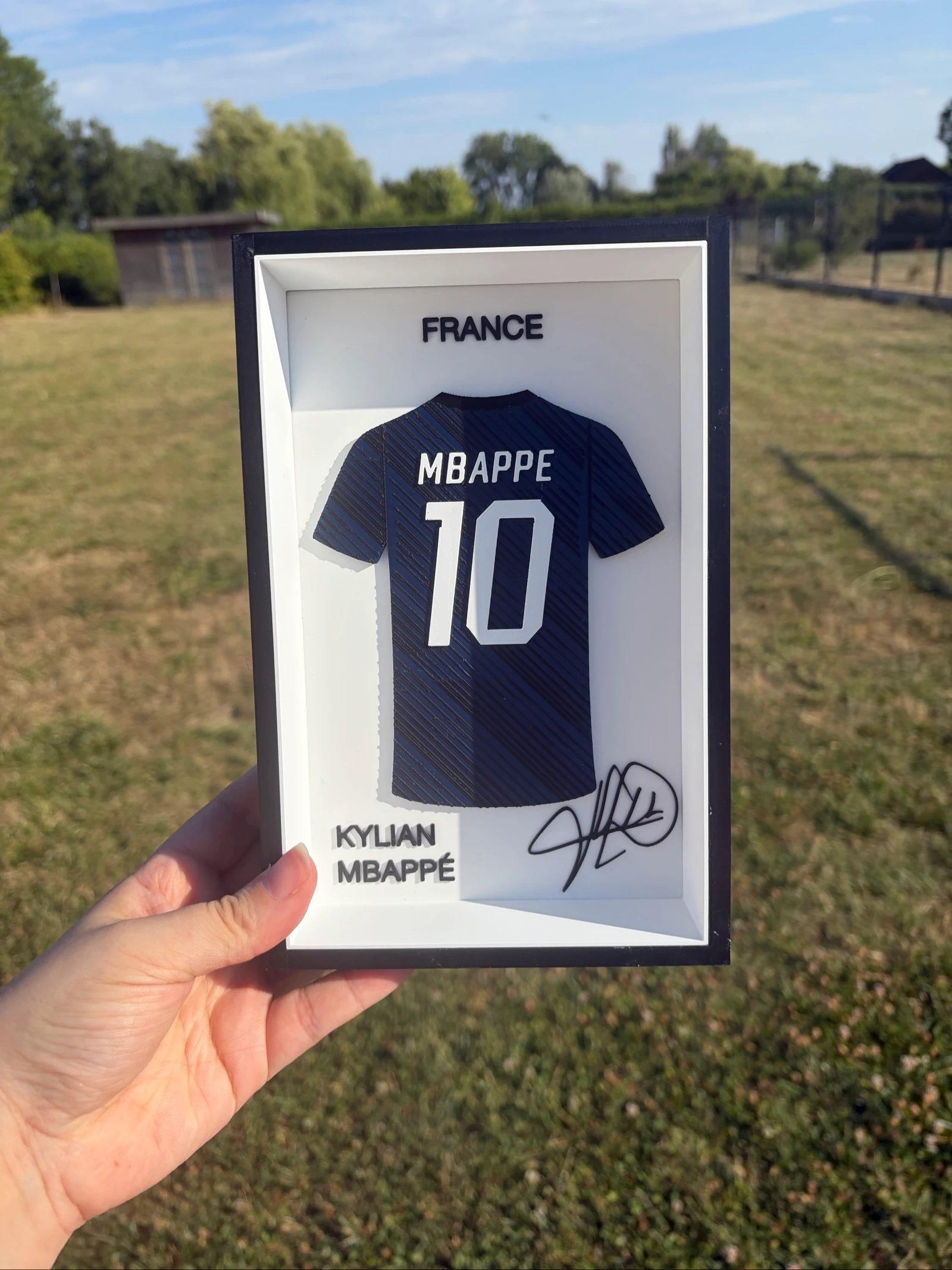 3D-kader Kylian Mbappé – 22 cm – 3D-print – Nieuw – photo 2